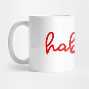 habibti - supreme red Mug